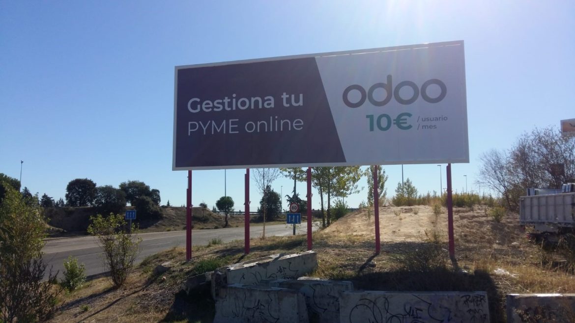 Valla publicitaria de Odoo